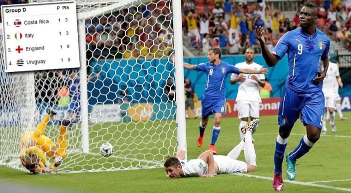 Balotelli Menangkan Italia setelah Sturridge Samakan Skor